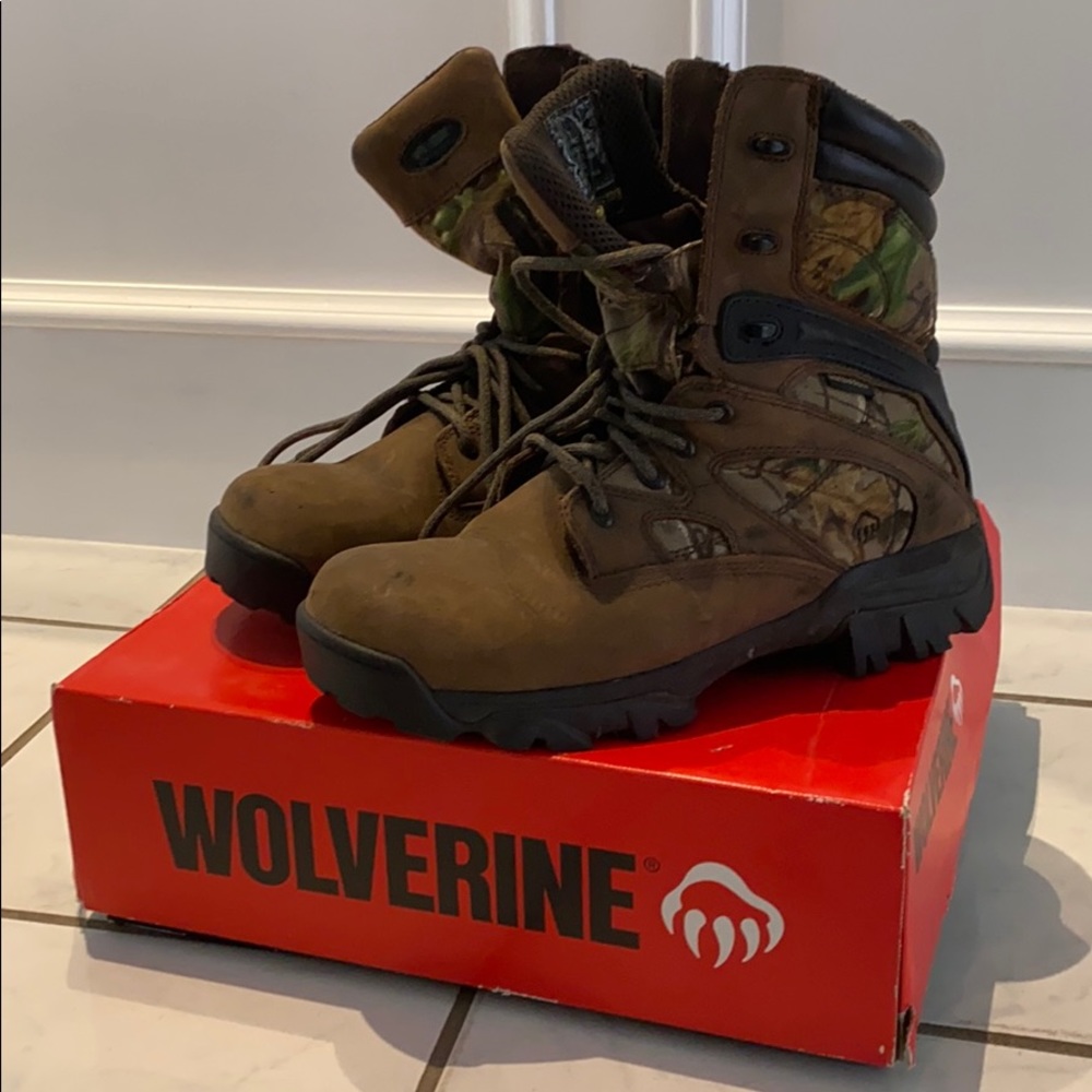 Camo Wolverine boots